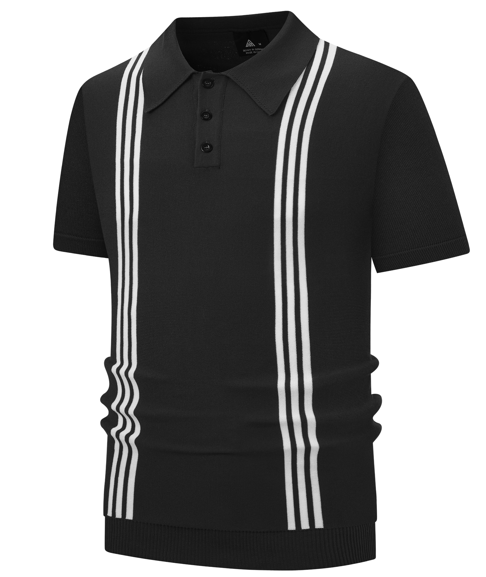 ZITY Men's Knit Short Sleeve Vintage Summer Casual Dry Fit Polo Shirt-CUMPO01703 | Zitysports