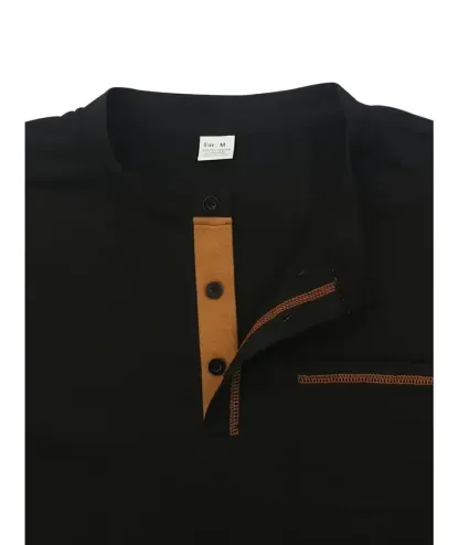 ZITY Men's Quick Dry Long Sleeve Henley Shirt-DUMFH04833 | Zitysports