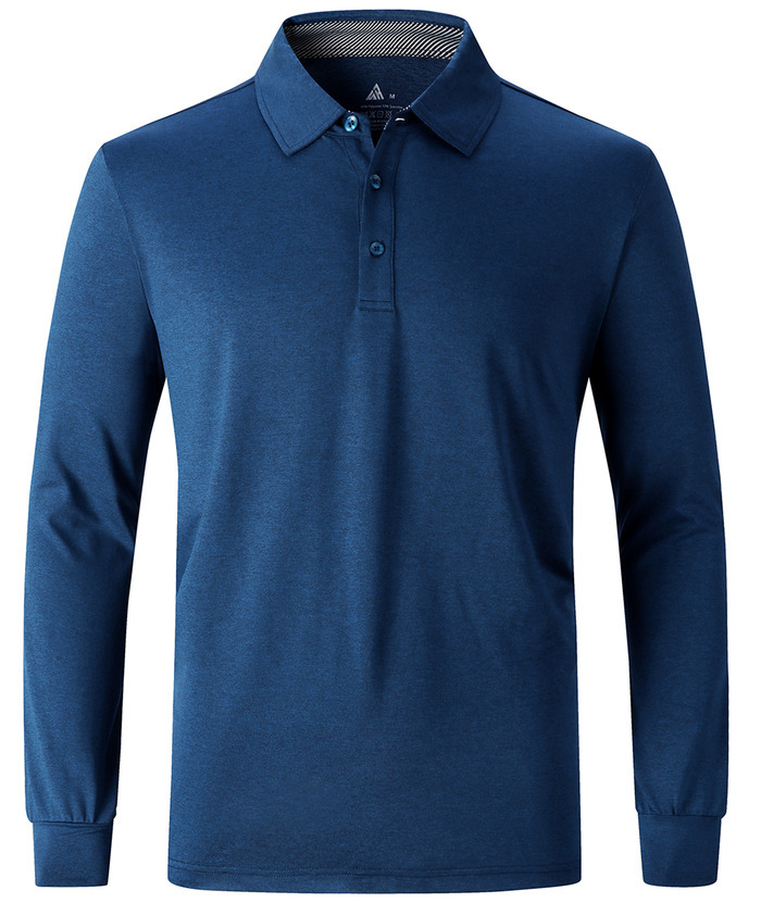 ZITY Men's 3 Button Quick Dry Long Sleeve Performance Polo Shirt-ZPK007158 | Zitysports