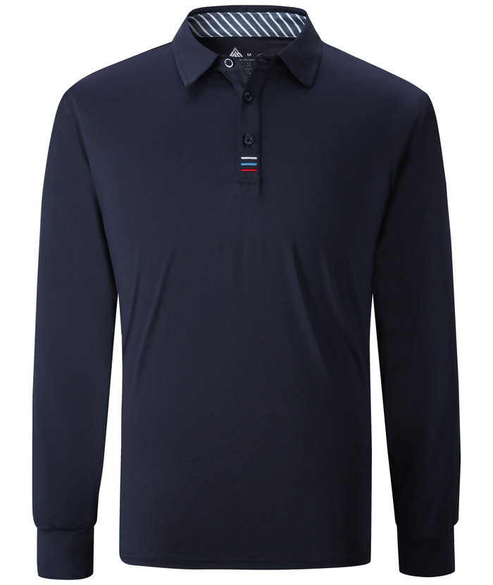 ZITY Men's Long Sleeve Quick Dry Sports Golf Tennis Polo Shirt-ZPK004673 | Zitysports
