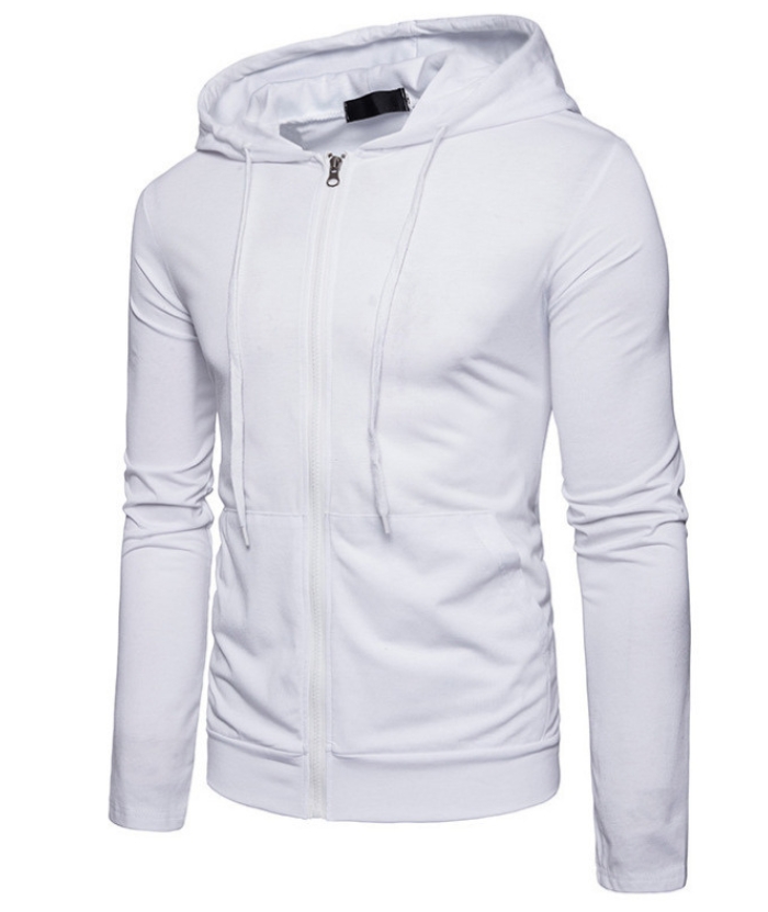 ZITY Men's Long Sleeve Solid Color Fleece Kangaroo Pocket Hoodie-DUMFH04879 | Zitysports