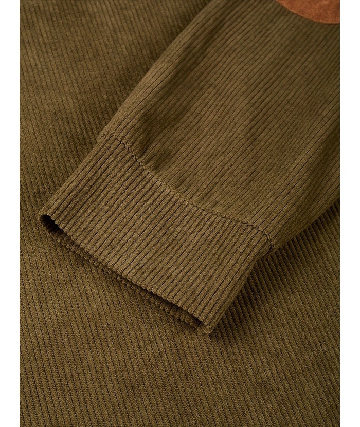 ZITY Men's Stand Collar Button Up Waffle Sweatshirt-DUMFH04609 | Zitysports