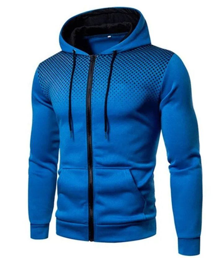 ZITY Men's Zip Up Lightweight Casual Long Sleeve Hoodie-DUMFH04881|Zitysports
