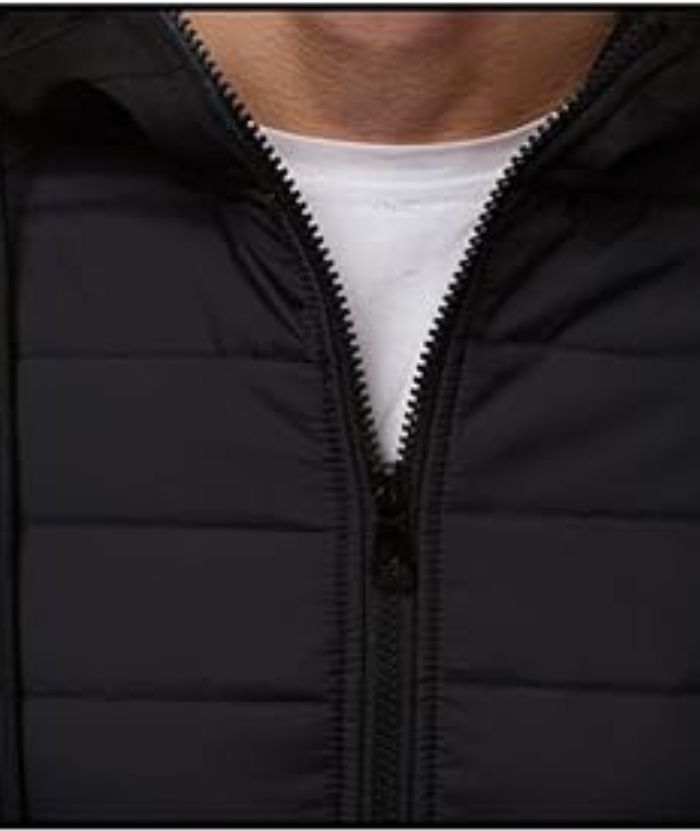 ZITY Men's Slim Fit Full Zip Contrast Color Casual Hoodie-DUMFH05005|Zitysports