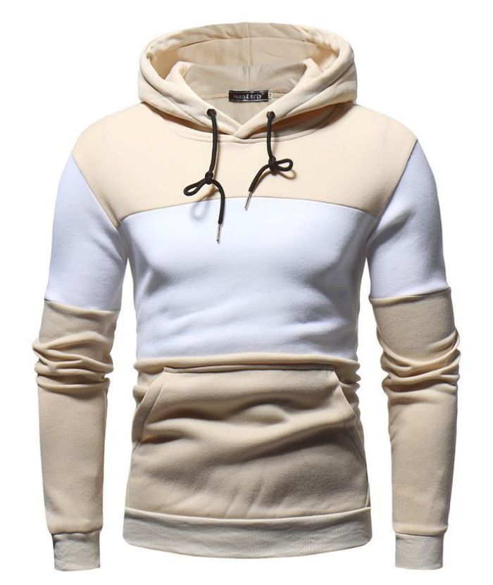 ZITY Men's Long Sleeve Color Block with Pocket Casual Hoodie-DUMHD05001|Zitysports