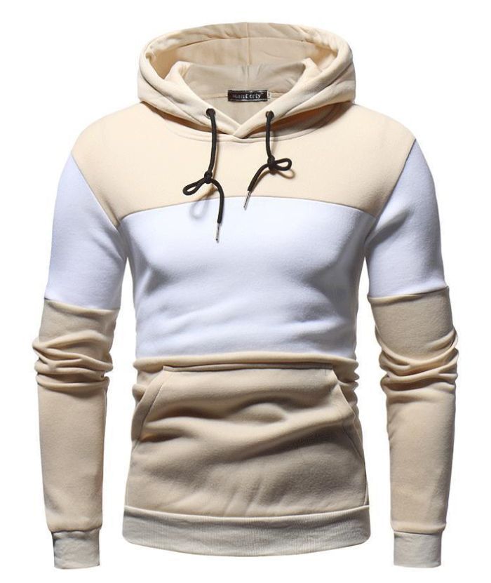 ZITY Men's Long Sleeve Color Block with Pocket Casual Hoodie-DUMHD05001|Zitysports