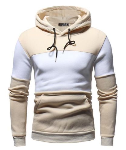 ZITY Men's Long Sleeve Color Block with Pocket Casual Hoodie-DUMHD05001|Zitysports