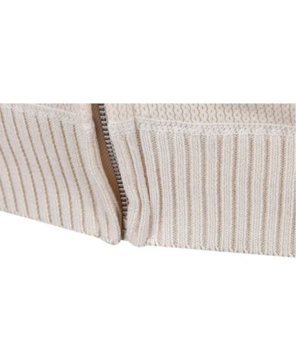 ZITY Men's Stand Collar Full Zipper Front Pocket Knitted Polo Sweater-DUMSW05053|Zitysports