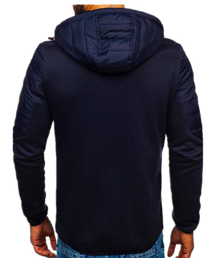 ZITY Men's Full Zip Casual Drawstring Long Sleeve Hoodie with Pockets-DUMFH05112|Zitysports