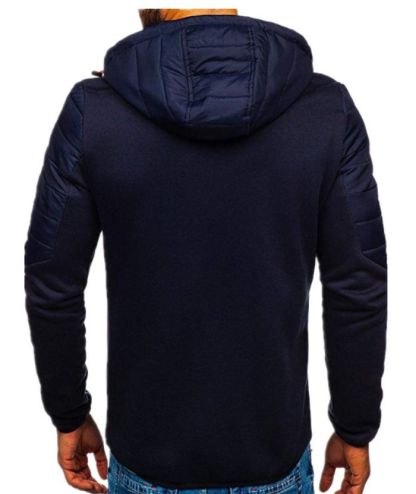 ZITY Men's Full Zip Casual Drawstring Long Sleeve Hoodie with Pockets-DUMFH05112|Zitysports
