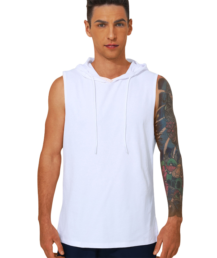 ZITY Men's Casual Sports Running Sleeveless Hoodie-DUMMG05203|Zitysports