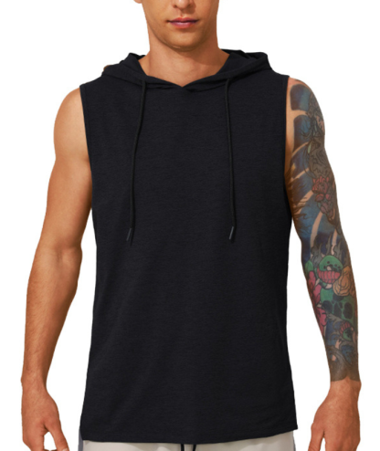 ZITY Men's Casual Sports Running Sleeveless Hoodie-DUMMG05203|Zitysports