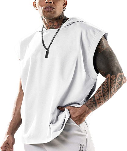 ZITY Men's Sleeveless Oversize Sports Hoodie-DUMHD05416|Zitysports