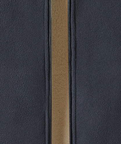 ZITY Men's Full Zipper Stand Collar Fleece Jacket-DUMFH05441