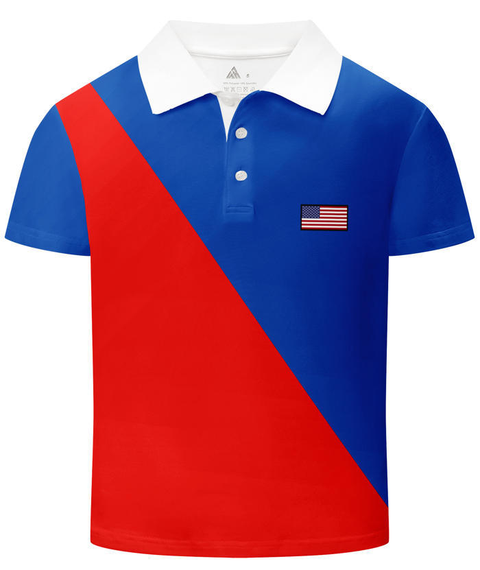 ZITY Kid's Summer Color Block Dri Fit Golf Polo Shirt-CUBPO02402