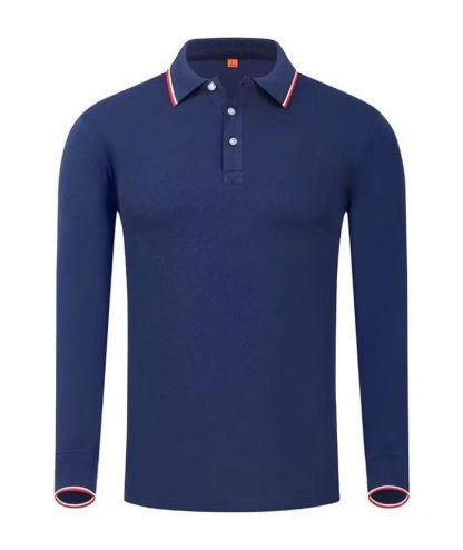 Unisex Casual Long Sleeve Sports Lapel Polo Shirt-DUMLP05917