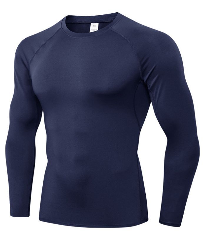 ZITY Men's Round Neck Long Sleeve T-Shirt-DUMLS05954