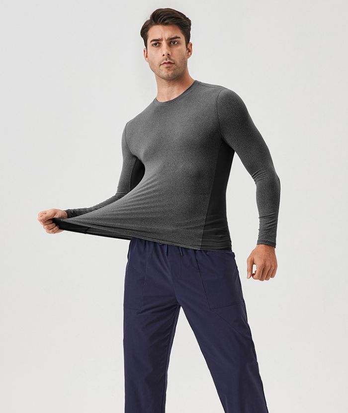 ZITY Men's Long Sleeve Compression Dri Fit T-Shirt-DUMLS05953