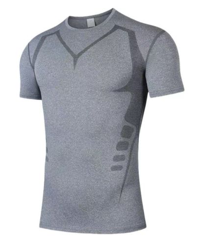 ZITY Men's Moisture-Wicking Running Compression T-Shirt-DUMTS05978
