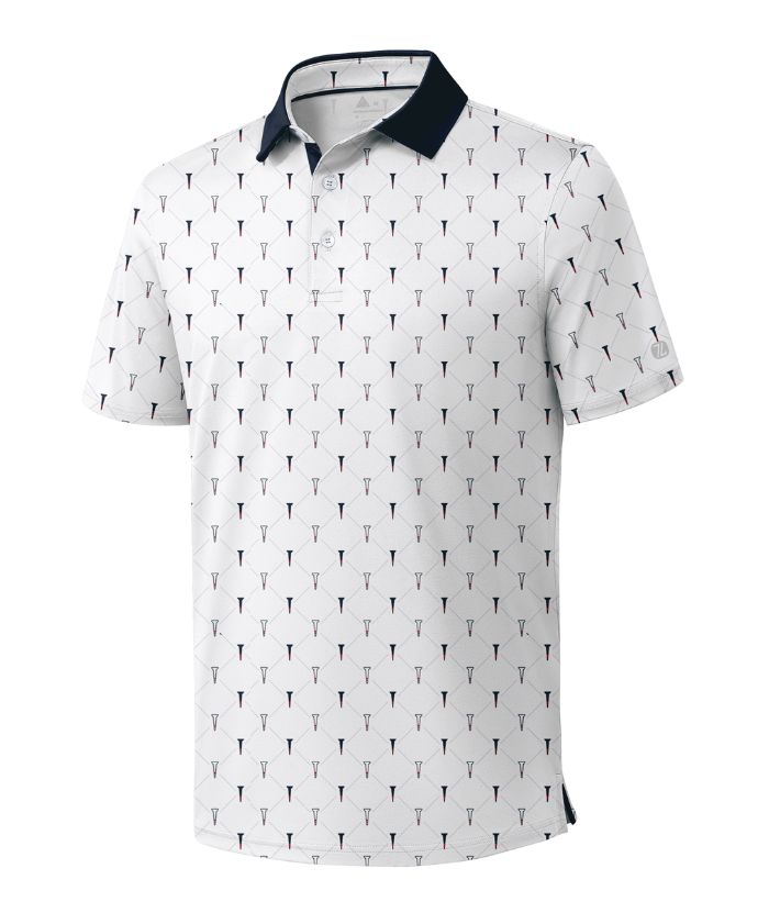 ZITY Men's Hawaiian Flower Print Polo Shirts-CUMPO05190
