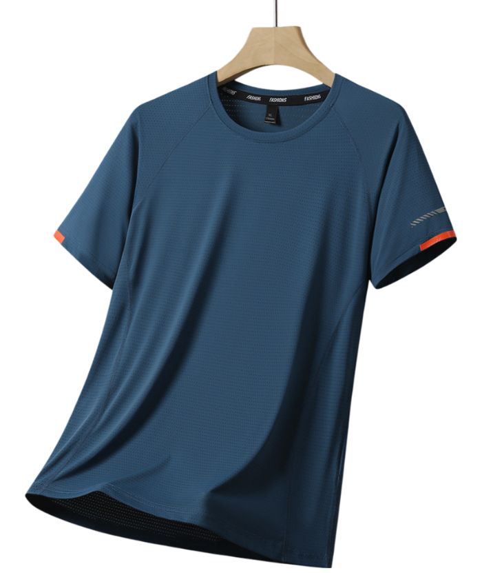 ZITY Men's Slim Fit Round Neck Sports T-Shirt-DUMPO06048