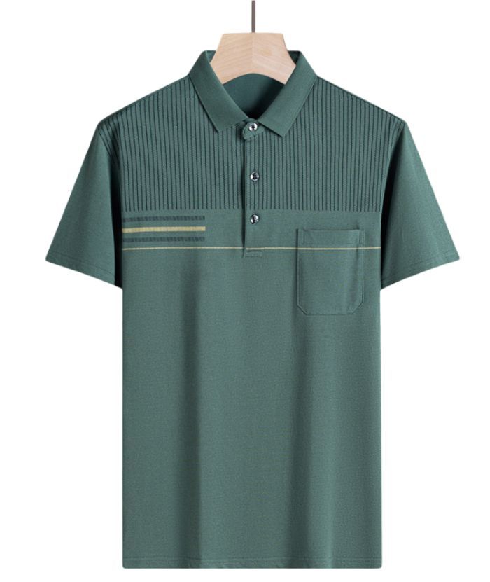 ZITY Men's Button Up Slim Fit Summer Polo Shirt-DUMPO06065