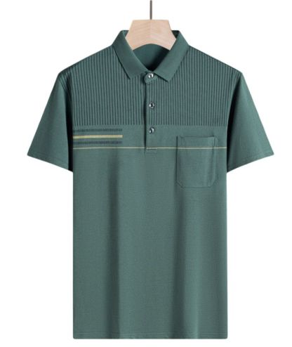 ZITY Men's Button Up Slim Fit Summer Polo Shirt-DUMPO06065