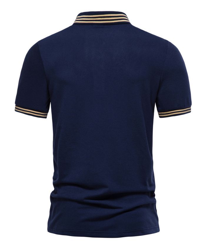ZITY Men's Navy Dri Fit Polo Shirt-DUMPO06068