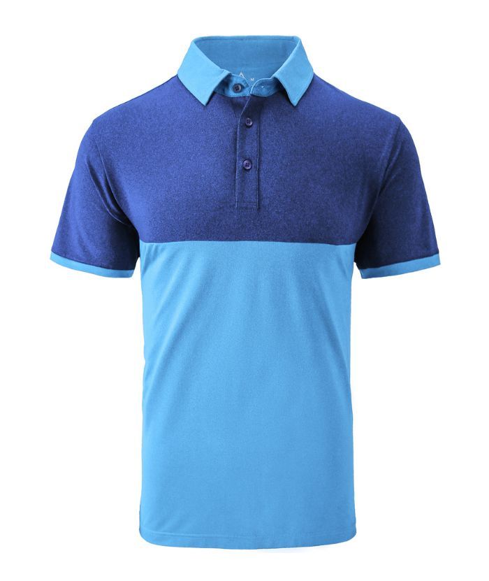 ZITY Men's Slim Fit Color Block Polo Shirt-ZPK008242