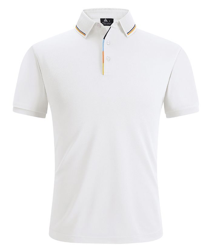 Men's Solid Color Slim Fit Performance Polo Shirt-ZPK007837