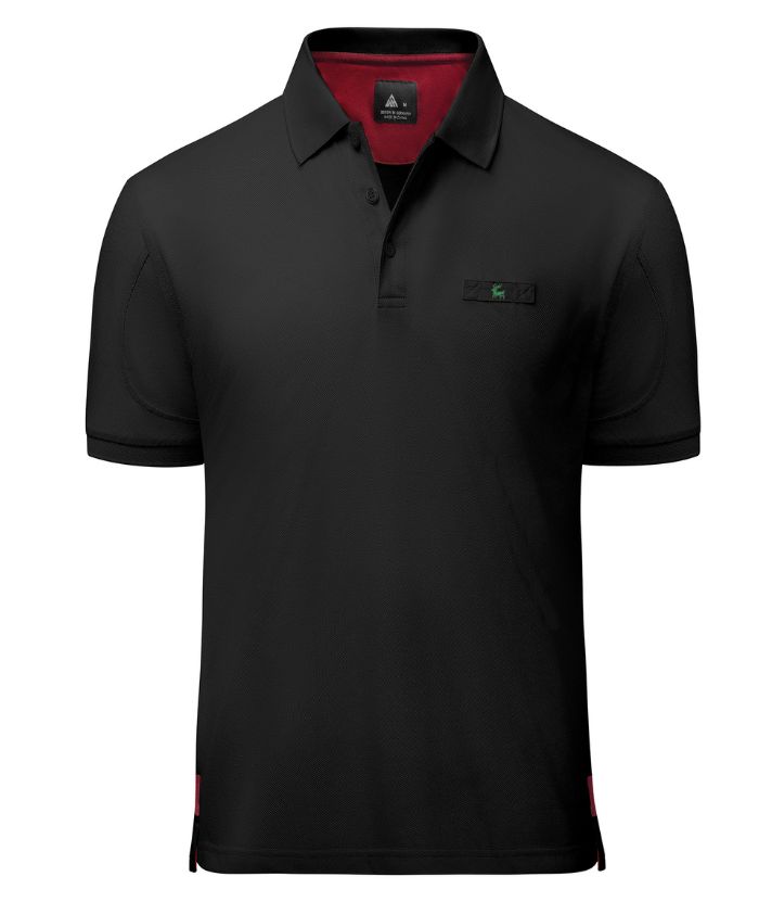ZITY Men's 3 Button Up Slim Fit Polo Shirt-CUMPO03041