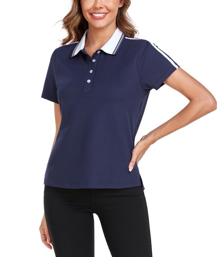 ZITY Women's Slim Fit Athletic Quick Dry Polo Shirt-CUWPO03035