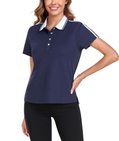 ZITY Women's Slim Fit Athletic Quick Dry Polo Shirt-CUWPO03035