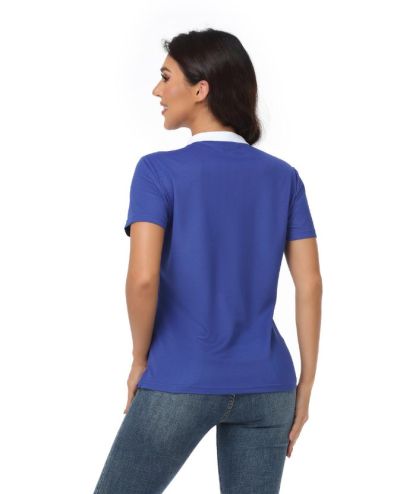 ZITY Women's Dri Fit Button Up Polo Shirt-CFWNL00002