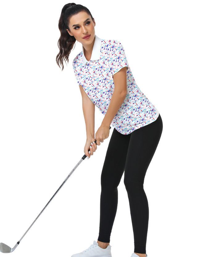 ZITY Women's Dri Fit White Golf Polo Shirt-CUWPO02134