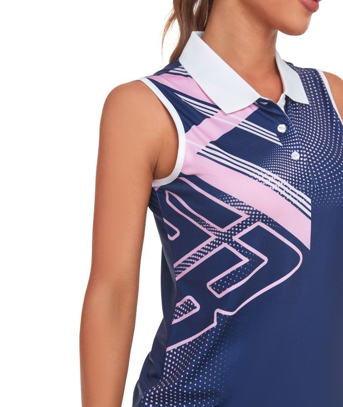 ZITY Women's Sleeveless Golf Polo Shirt-CUWBP02126