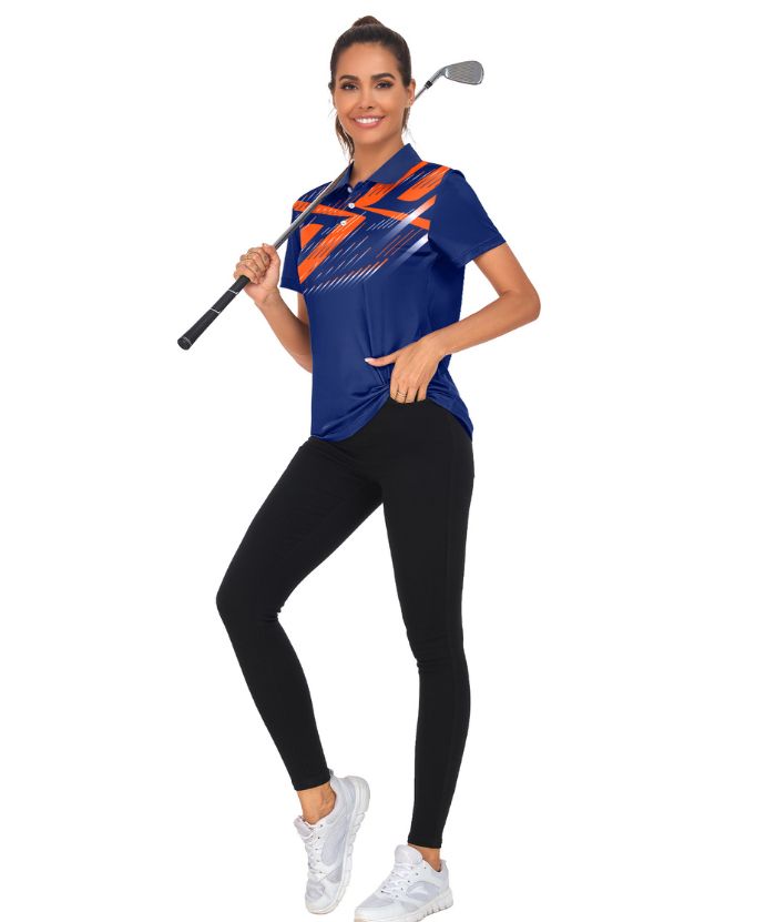 ZITY Women's Slim Fit Golf Polo Shirt-CUWBP02266