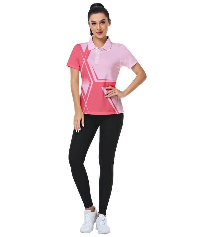 ZITY Women's Sports Slim Fit Quick Dry Gold Polo Shirt-CFWZZ00010