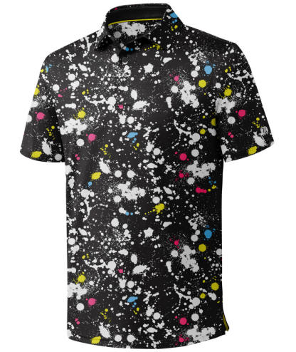 ZITY Men's Printed Dri Fit Performance Golf Polo Shirt-CUMPO05189 