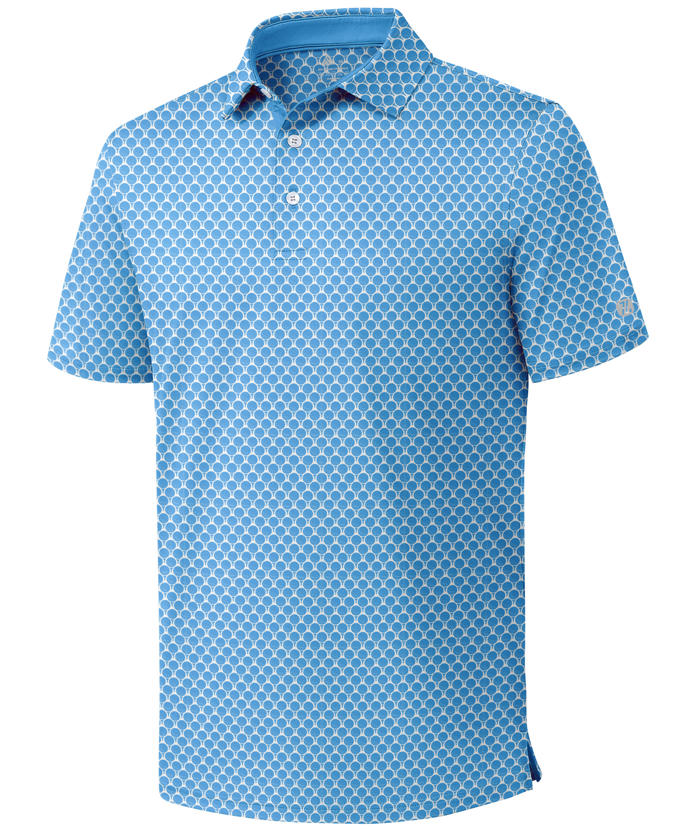 ZITY Men's Printed Dri Fit Performance Golf Polo Shirt-CUMPO05189 