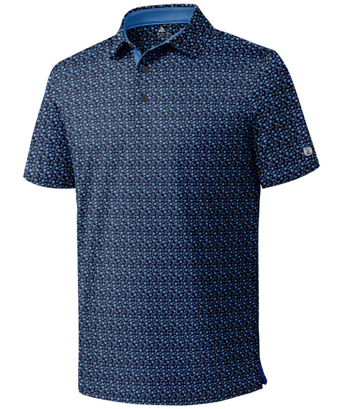 ZITY Men's Printed Dri Fit Performance Golf Polo Shirt-CUMPO05189 