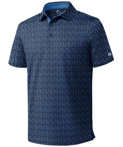 ZITY Men's Printed Dri Fit Performance Golf Polo Shirt-CUMPO05189 