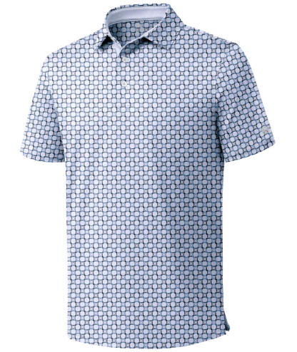 ZITY Men's Printed Dri Fit Performance Golf Polo Shirt-CUMPO05189 