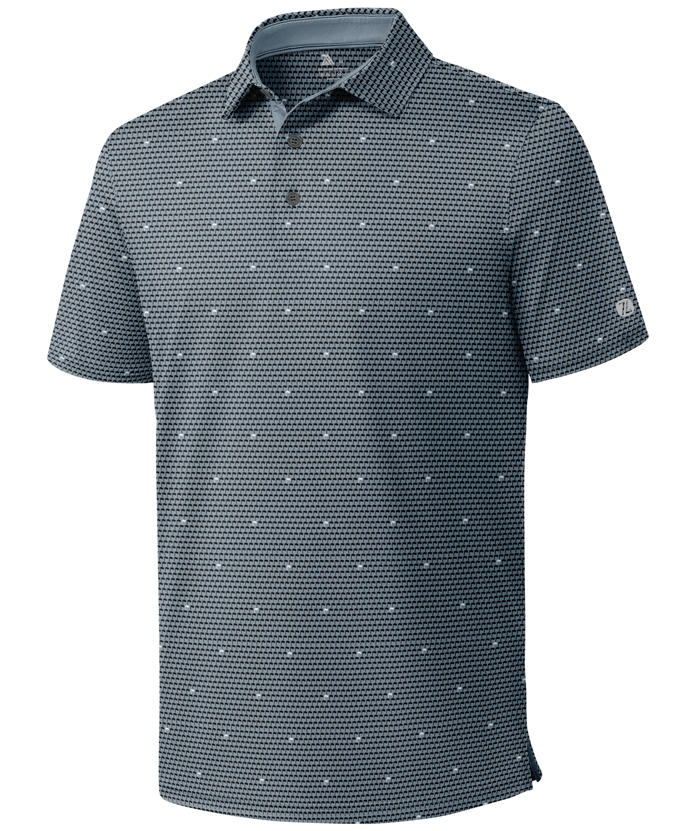 ZITY Men's Printed Dri Fit Performance Golf Polo Shirt-CUMPO05189 
