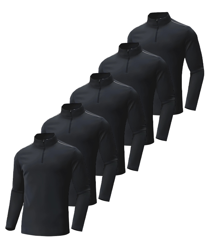 8YARS Men’s SideTuck Shirt 8YARS Men's SideTuck Shirt Men's Quarter Zip Long Sleeve T