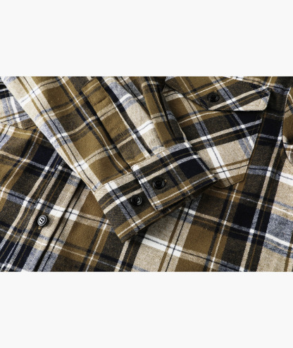 ZITY Men's Button Up Long Sleeve Plaid Hoodie-CUMLT03681|Zitysports