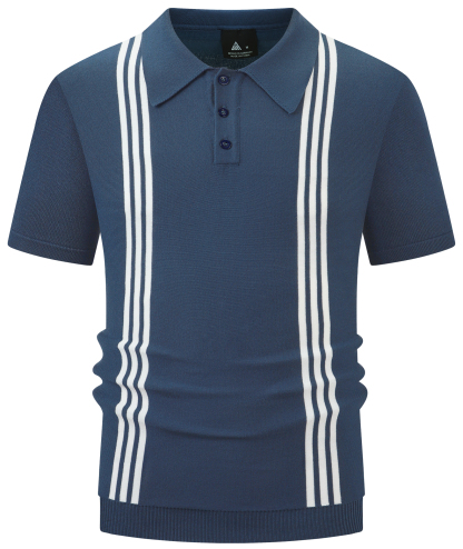 ZITY Men's Knit Short Sleeve Vintage Summer Casual Fast Dry Polo Shirt-CUMPO01703 | Zitysports