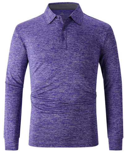 ZITY Men's 3 Button Quick Dry Long Sleeve Performance Polo Shirt-ZPK007158 | Zitysports