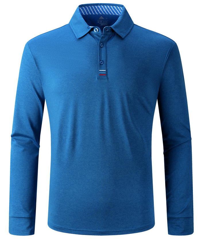 ZITY Men's Long Sleeve Quick Dry Sports Golf Tennis Polo Shirt-ZPK004673 | Zitysports