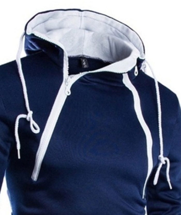 ZITY Men's Zip Up Slim Fit Long Sleeve Outdoor Hoodie-DUMHD04861 | Zitysports
